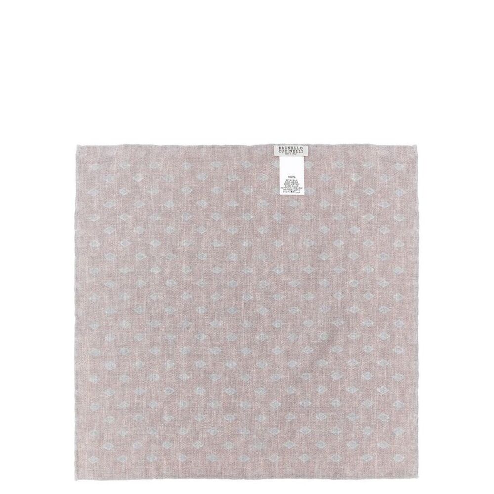 Brunello Cucinelli Multicolor Silk Pocket Men's Square - Picture 2 of 3